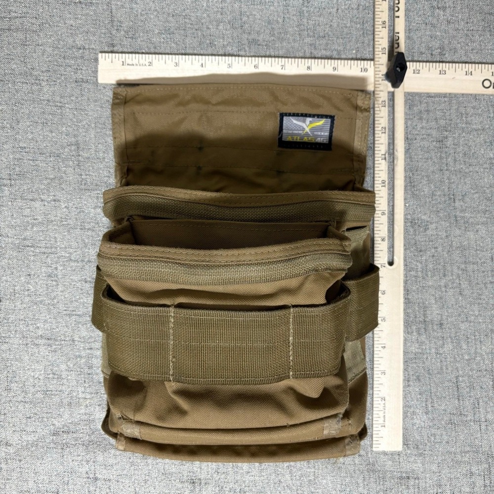 ATLAS 46 Tool Vest 5 Piece One Size Molle System Brown Adjustable Tactical - Picture 6 of 16